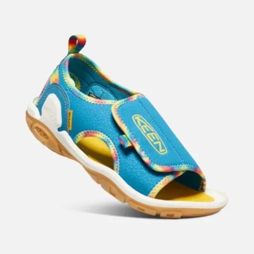 Keen Toddler Knotch River Open-Toe Sandals, Tie Dye/Vivid Blue, Size 6T